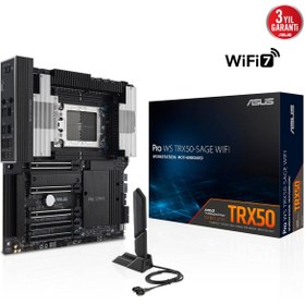 Resim ASUS PRO WS TRX50-SAGE WIFI AMD TRX50 Soket sTR5 DDR5 CEB Anakart 