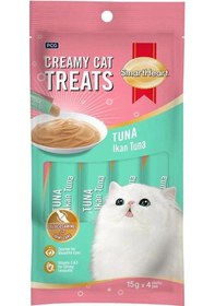 Resim Smartheart Ton Balıklı Krema Kedi Ödülü 4 x 15 G 