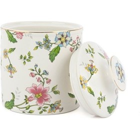 Resim Florid Kavanoz 680ml 12x15cm Beyaz 