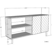 Resim Ka1204bg Sımple120 Konsol, Kahve Köşesi Ve Tv Sehpası Beyaz-gold 120cm Beyaz 