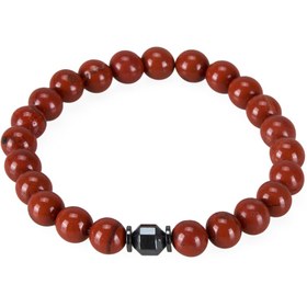 Resim Jasper & Hematit Doğal Taşlı Erkek Bileklik 