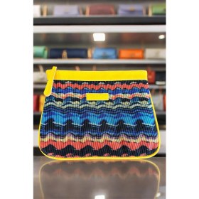 Resim Bahels Vip Rainbow Tasarım Kadın Portföy & Clutch Çanta Tekstil Malzemeden Günlük Kullanım İçin 