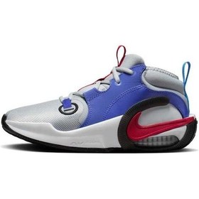Resim Nike Air Zoom Crossover 2 Gs Basketbol Ayakkabısı Gri - Mavi - Kırmızı 