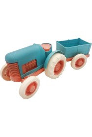 Resim Let's Be Child Römorklu Sürtmeli Plastik Traktör LC-30878 Turkuaz-Turuncu 
