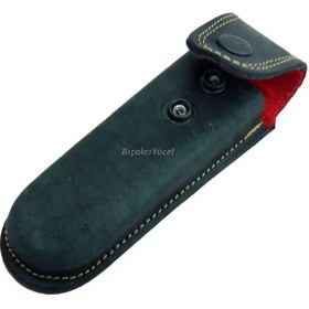 Resim Hakiki Deri Çakı Kılıfı No5 15 Cm, Kemerlikli 