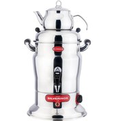 Resim Silverinox Crown Çay Semaveri, Tek Demlikli, 80 Bardak Kapasiteli, 7 L 