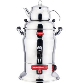 Resim Silverinox Crown Çay Semaveri, Tek Demlikli, 80 Bardak Kapasiteli, 7 L 