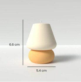 Resim Özdemcandle Abajur Model Dekoratif Kokulu Soya Mum Koku Seçenekleri İçin Ürün Açıklamasını İnceleyiniz Beyaz - Sarı 