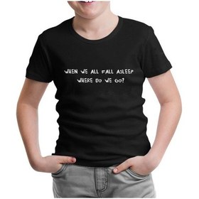 Resim Lord Tshirt Billie Eilish - Fall Asleep Siyah Çocuk Tshirt 