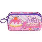 Resim Muggle Kalem Çantası Cup Cake Pembe Mu-7112 