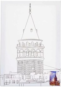 Resim Ceoart Desenli Tuval Taksim Treni, Ayasofya, Galata, Kız Kulesi 35x50 Ceo-tu0002 