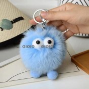 Resim Silver1 Gıoıo Yeni Sevimli Gerçek Saç Tilki Küçük Cinderblock Saç Araba Anahtarlık Kolye Ins Pixie Peluş Top Çanta Aksesuarları (Yurt Dışından) 