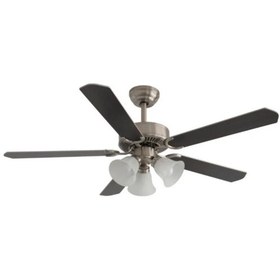 Resim Dlc Brisote 132cm Mat Krom Motor 3 Lambalı Tavan Vantilatörü 