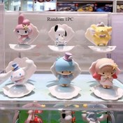 Resim 1 Adet Kurumi Melody Sevimli Bebek PVC BlindBox Koleksiyonluk - Okyanus Serisi Masa Süsü Yıldızbalığı & Deniz Kabuğu Tabanlı, Mavi Deniz Tatil Serisi Masa Süsleri, Figür Masa Süsleri, Kızlar İçin Hediyeler 