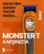 Resim Hector MONSTER T - Profesyonel Sıfırlama ve Sakal Kesim Makinesi - TURUNCU 