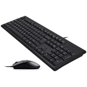 Resim A4Tech KM-72620D USB Kablolu Q Klavye Mouse Set 