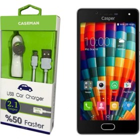 Resim Case Man Casper Via E1 Araç Şarj Cihazı Adaptör + Data Kablosu Hızlı Şarj Özellikli 