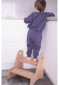 Resim Reyo Montessori Bebek & Çocuk Basamağı Kahverengi 