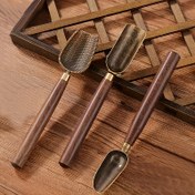 Resim 3 adet Dekoratif Vintage Metal Şekilli Kaşık Ahşap Saplı - Noel için İdeal Tatil Hediyesi, Yaratıcı Ev Partisi Dekorasyonu ve Süs, Vintage Parti Malzemesi 