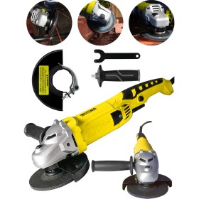 Resim Steiner Alman 3000 Watt Devir Ayarli Sjs Çift Metal Dişli Şanzuman Demir Metal Kesme Taşlama Makinesi 125MM 