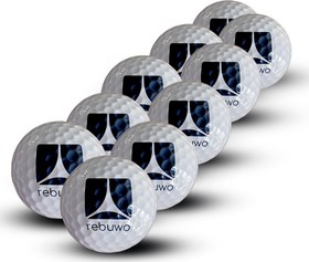 Resim Rebuwo Kauçuk Çekirdekli Surlyn Kaplama Golf Topu - 13 cm Çevre (≈ Ø 4,1 cm) 10 Adet 