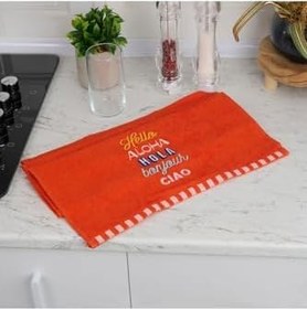 Resim Soft Hola Mutfak Havlusu - Turuncu - 40X66 Cm 