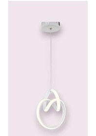 Resim Beyaz 3 Renk Tekli Sarkıt Açik Beyaz 