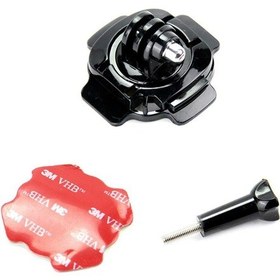 Resim Gopro Uyumlu 360 Derece Dönebilen Kask Aparatı Çok Renkli 