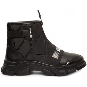 Resim Ventes Önden Fermuarlı Model Paraşüt Kumaş Kadın Bot 7650574-z Siyah 