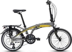 Resim FLEXI 116 V KATLANIR BİSİKLET 320H V 20 JANT 16 VİTES MAT KÜL GRİ SİYAH SARI 