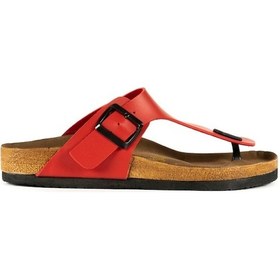 Resim Slazenger LUKE Erkek Parmak Arası Plaj Kırmızı Terlik 