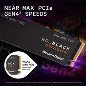 Resim WD Black Sn850x 1tb M.2 2280 Pcıe Gen4 Nvme Ssd Bellek 7300 Mb/sn 