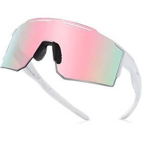 Resim Qingmipy Spor Güneş Gözlüğü Kd0803-c10: Uv400 Koruma, Kırılmaz Pc Lens, Bisiklet, Sürüş, Outdoor Etkinlikler İçin Stüdyo Tasarımı 