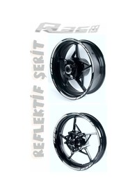 Resim Yamaha R25 M Jant Şeridi ,jant Sticker Reflektif Beyaz Uyumlu 