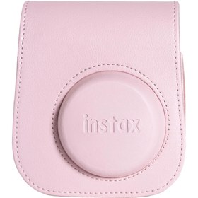 Resim Instax Mini 12 Pembe Deri Çanta 