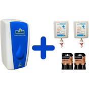 Resim YEDİTEPE 1 L Fotoselli Sensörlü Dezenfektan Dispenser Cihazı + *2 Litre Dezenfektan Kartuş Hediye* 