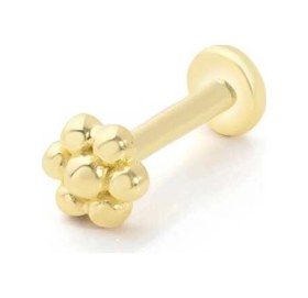 Resim Cherry By Özkonak Madamme Çiçek Tragus Piercing Sarı 