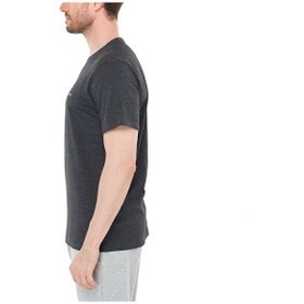 Resim Columbia CSC M Basic Logo Brushed Erkek Kısa Kollu T-Shirt Gri Antrasit Melanj 
