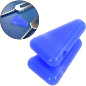 Resim 2 Adet Mavi Akort Çatalı Standı - Kaymaz Tabanlı Yüksek Kaliteli Plastik, Taşınabilir Üçgen Tutucu, Tüm Akort Çatalları İçin Uygun, Kolay Temizlenir, Müzik Aleti Aksesuarı, Kompakt Tasarım, Dayanıklı Plastik 
