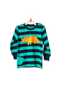 Resim Dear Enika Andywawa Erkek Çocuk Dinazor Desenli Lacivert Çocuk Pijama Ac23403 001 