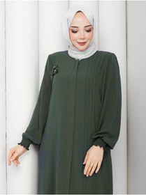 Resim moda asmila Özel Günler İçin Terletmez Ferace Broş Hediyeli 