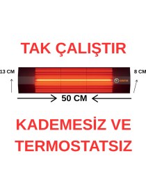 Resim Sunstar Dışmekan Halojen Soba Infrared Isıtıcı 2000W 