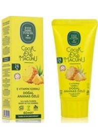 Resim Eyüp Sabri Tuncer Doğal Ananas Özlü 2-6 Yaş Çocuk Diş Macunu 60 Ml 