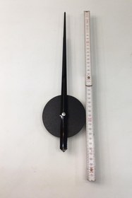 Resim Otantik Metal Göbek Siyah Renk Saat Motor Akrep Yelkovan Standart Boy 