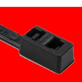 Resim Kablo Bağı Çift Kilitli Plastik Cırt Kelepçe 4.8x300 100 Adet Siyah 