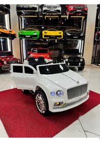 Resim Poyraz Akülü Bentley Suv Akülü Araba 12v 0-7 Yaş Özel Plaka Beyaz 