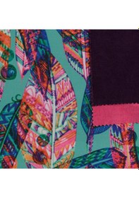 Resim Zeminli Uzun Yapraklar Dokuma Dijital Baskılı Petek Kumaş 