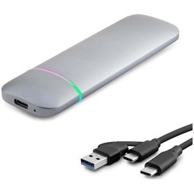 Resim Büro Ev Ofis Bilgisayarı İçin Gri Rtl9210b Typec 3.1 Usb3 Ngff Nvme M2 Chıp Ssd Kutusu 