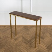 Resim Evka Shiny Dresuar Pirinç Ceviz Tabla 