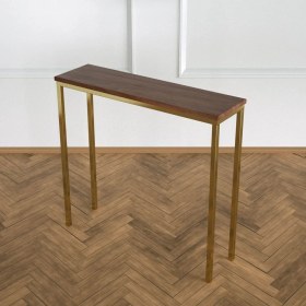Resim Evka Shiny Dresuar Pirinç Ceviz Tabla 